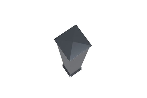 CASANOOV - Casanoov Lot de 4 poteaux EIFEL 20x20 en alu H.190  cm - Gris anthracite - large