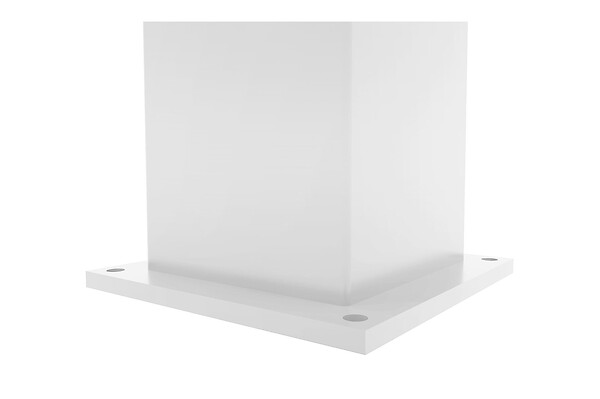 CASANOOV - Casanoov Poteau EIFEL 15x15 en aluminium H.166  cm - Blanc mat - large