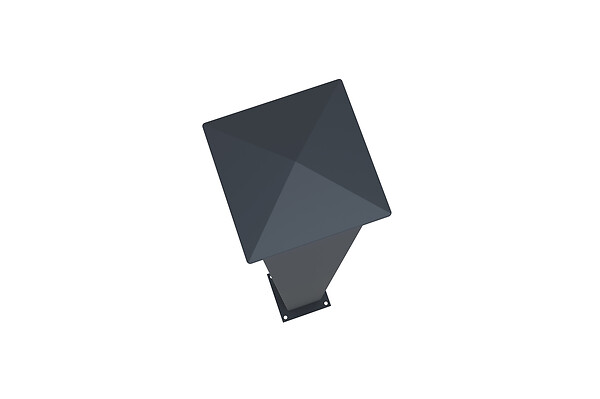 CASANOOV - Casanoov Poteau EIFEL 10x10 en aluminium H.166  cm - Gris anthracite - large