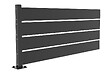 CASANOOV - Casanoov Kit extension clôture acier noir semi-ajourée VELINO 2m x H.80 cm - vignette