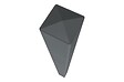 CASANOOV - Casanoov Lot de 4 poteaux aluminium gris ELDA H.240 - vignette