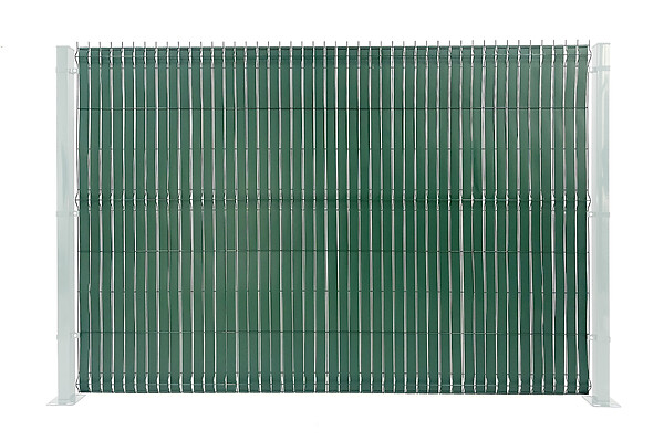 CASANOOV - Casanoov Lamelles occultantes BALDO 60mX46 mm rouleau PVC Vert - Kit complet fixation avec clips et profil de finition - large
