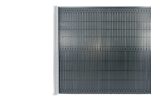 CASANOOV - Casanoov Kit lamelles occultantes PVC 6 m CINTO H.190  cm Gris - avec clips et profil de finition - large