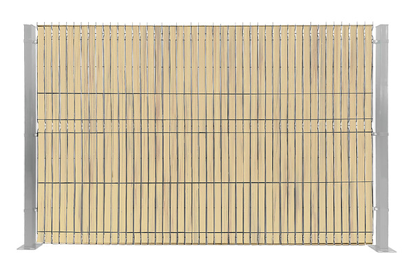 CASANOOV - Casanoov Rouleau brise-vue PVC 60m BALDO L.46 mm beige - Kit complet fixation avec clips et profil de finition - large