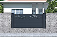 CASANOOV - Casanoov Kit clôture aluminium semi-ajourée VELETA – H.90   cm – L.1,90 m – kit complet - vignette