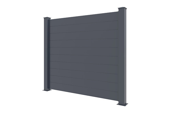 CASANOOV - Casanoov Lot de 3 kits de clôture aluminium NIESEN H.170   cm - kits complet 5.7m - large
