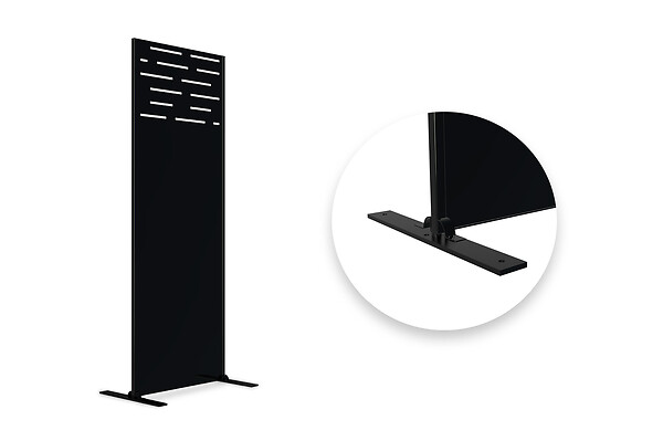 CASANOOV - Casanoov Panneau décoratif ARLBERG noir H.160  cm motifs sur le haut - large