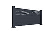 CASANOOV - Casanoov Lot de 2 kits de clôture aluminium VELETA H.90   cm - kits complet 3.8m - vignette