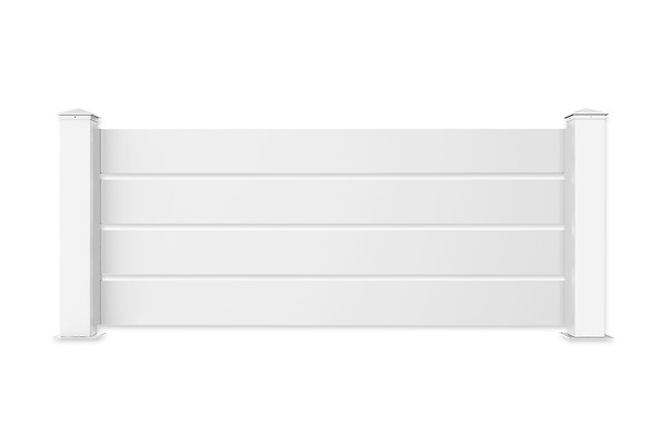 CASANOOV - Casanoov Kit clôture aluminium ajourée VOGEL – H.90   cm – L.1,90 m – blanc – kit complet - large