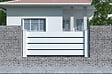 CASANOOV - Casanoov Kit clôture aluminium ajourée VOGEL – H.90   cm – L.1,90 m – blanc – kit complet - vignette