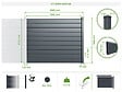 CASANOOV - Casanoov Kit extension clôture 2m VANO H.150  cm aluminium gris - vignette