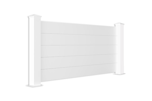CASANOOV - Casanoov Lot de 2 kits de clôture aluminium NIESEN H.90   cm blanc - kits complet 3.8m - large