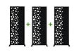 CASANOOV - Casanoov Lot de 3 panneaux décoratifs SUNNY Noir H.160  cm motifs côté gauche - vignette