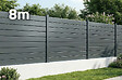 CASANOOV - Casanoov Clôture Aluminium Persienne 8m VANO H.150  cm gris - vignette