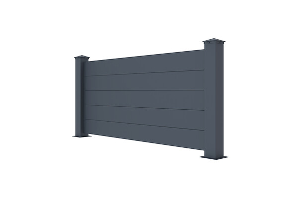 CASANOOV - Casanoov Lot de 2 kits de clôture aluminium NIESEN H.90   cm - kits complet 3.8m - large