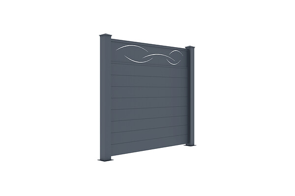 CASANOOV - Casanoov Lot de 2 kits de clôture aluminium LIFE H.170   cm - kits complet 3.8m - large