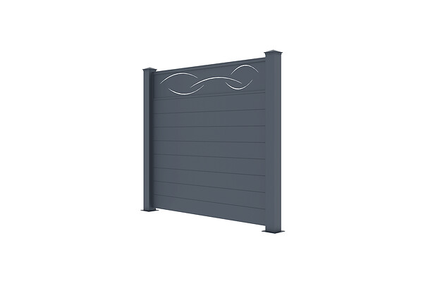 CASANOOV - Casanoov Lot de 2 kits de clôture aluminium LIFE H.170   cm - kits complet 3.8m - large