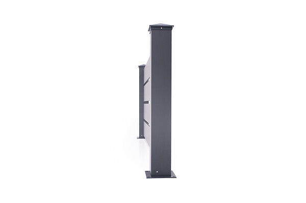 CASANOOV - Casanoov Lot de 5 kits de clôture aluminium VOGEL H.90   cm - kits complet 9.5 m - large