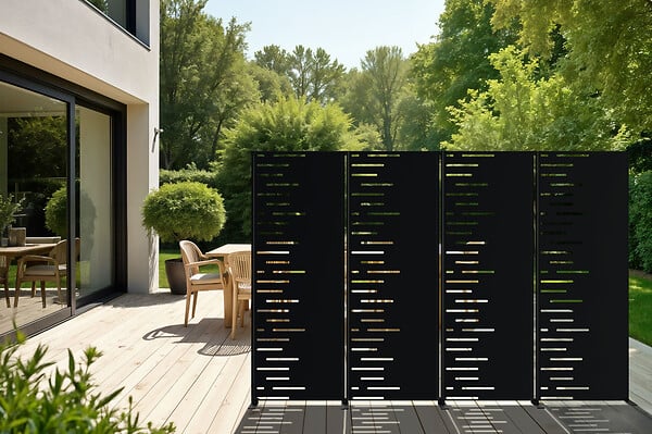 CASANOOV - Casanoov Panneau décoratif ARLBERG noir H.160  cm motifs côté gauche - large