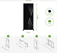 CASANOOV - Casanoov Lot de 3 panneaux décoratifs VELETA Noir H.160  cm motifs côté droit - vignette
