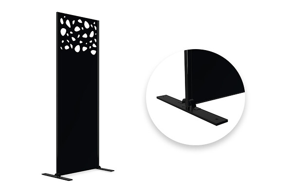 CASANOOV - Casanoov Panneau décoratif SUNNY noir H.160  cm motifs sur le haut - large