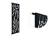 CASANOOV - Casanoov Panneau décoratif FOLYA noir H.160  cm motifs intégral - vignette