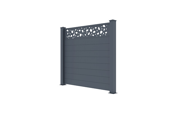 CASANOOV - Casanoov Lot de 3 kits de clôture aluminium SUNNY H.170   cm - kits complet 5.7m - large