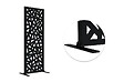 CASANOOV - Casanoov Lot de 2 panneaux décoratifs RUIVO noir H.160  cm motif intégral - vignette