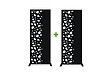 CASANOOV - Casanoov Lot de 2 panneaux décoratifs SUNNY Noir H.160  cm motifs côté gauche - vignette