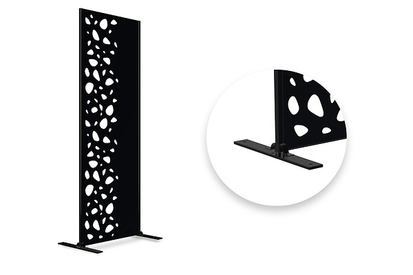 CASANOOV - Casanoov Lot de 2 panneaux décoratifs SUNNY Noir H.160  cm motifs côté gauche - large