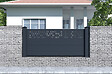 CASANOOV - Casanoov Kit clôture aluminium semi-ajourée ADULA – H.90   cm – L.1,90 m – kit complet - vignette