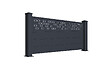 CASANOOV - Casanoov Kit clôture aluminium semi-ajourée ADULA – H.90   cm – L.1,90 m – kit complet - vignette