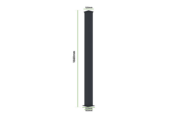 CASANOOV - Casanoov Lot de 10 panneaux de clôture aluminium NIESEN H.170   cm - Kit complet 19m - large