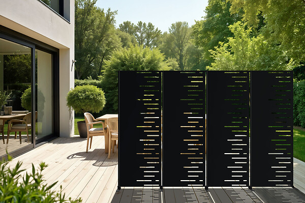 CASANOOV - Casanoov Panneau décoratif ARLBERG noir H.160  cm motifs côté droit - large