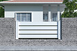 CASANOOV - Casanoov Lot de 5 kits de clôture aluminium VOGEL H.90   cm blanc - kits complet 9.5 m - vignette