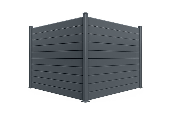 CASANOOV - Casanoov Clôture persienne alu VANO 200x150  cm gris - large