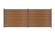 CASANOOV - Casanoov Clôture composite Stockhorn 8 m H.150   cm sur plaque finition teck - vignette