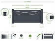 CASANOOV - Casanoov Lot de 2 kits de clôture aluminium LIFE H.90   cm - kits complet 3.8m - vignette
