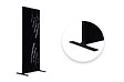 CASANOOV - Casanoov Lot de 2 panneaux décoratifs VELETA Noir H.160  cm motifs côté droit - vignette