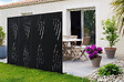 CASANOOV - Casanoov Lot de 2 panneaux décoratifs VELETA Noir H.160  cm motifs côté droit - vignette