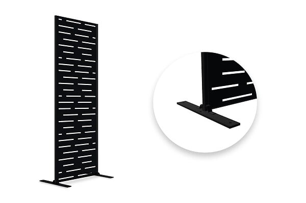 CASANOOV - Casanoov Lot de 2 panneaux décoratifs ARLBERG Noir H.160  cm motifs intégral - large