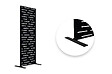 CASANOOV - Casanoov Lot de 2 panneaux décoratifs ARLBERG Noir H.160  cm motifs intégral - vignette