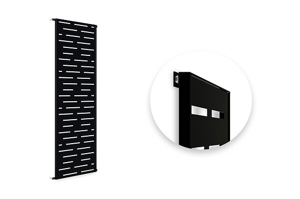 CASANOOV - Casanoov Lot de 2 panneaux décoratifs ARLBERG Noir H.160  cm motifs intégral - large