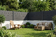 CASANOOV - Kit extension Clôture bois composite 2m STOCKHORN H.90 cm à sceller gris - vignette