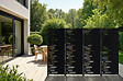 CASANOOV - Casanoov Lot de 2 panneaux décoratifs ARLBERG Noir H.160  cm motifs côté gauche - vignette