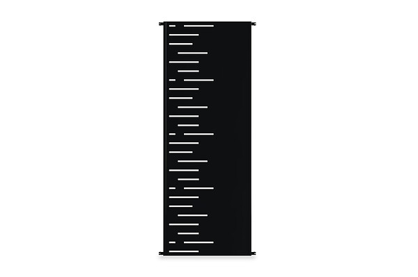 CASANOOV - Casanoov Lot de 2 panneaux décoratifs ARLBERG Noir H.160  cm motifs côté gauche - large