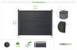 CASANOOV - Casanoov Clôture composite 2m STOCKHORN H.150  cm gris sur platine - vignette