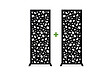 CASANOOV - Casanoov Lot de 2 panneaux décoratifs SUNNY Noir H.160  cm motifs intégral - vignette