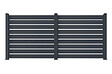 CASANOOV - Casanoov Lot de 3 clôtures aluminium VOGEL 1,9m H.170  cm Gris Anthracite - vignette
