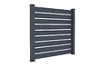 CASANOOV - Casanoov Lot de 3 clôtures aluminium VOGEL 1,9m H.170  cm Gris Anthracite - vignette